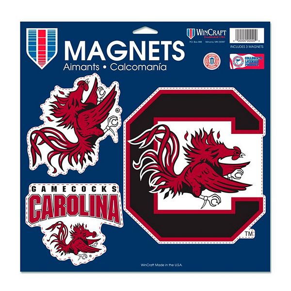 WinCraft South Carolina Gamecocks 11" x 11" 3Pack Car Set