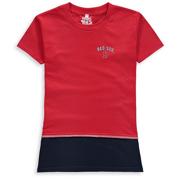 Boston Red Sox Refried Apparel Women's Sustainable Cropped Sweatshirt - Red