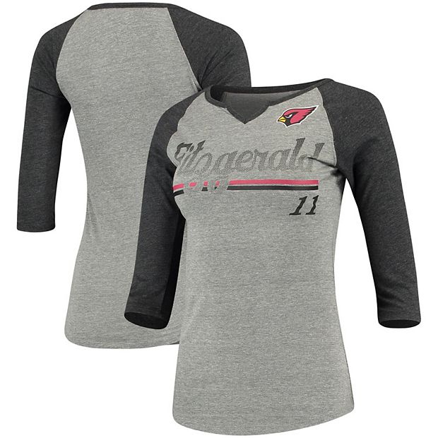 Arizona Cardinals Nike Women's Fashion 3/4-Sleeve Raglan T-Shirt - Black