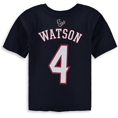 Preschool Deshaun Watson Navy Houston Texans Mainliner Name & Number T-Shirt