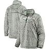 Women's Gray Virginia Cavaliers Sherpa Super Soft Quarter Zip Pullover Jacket