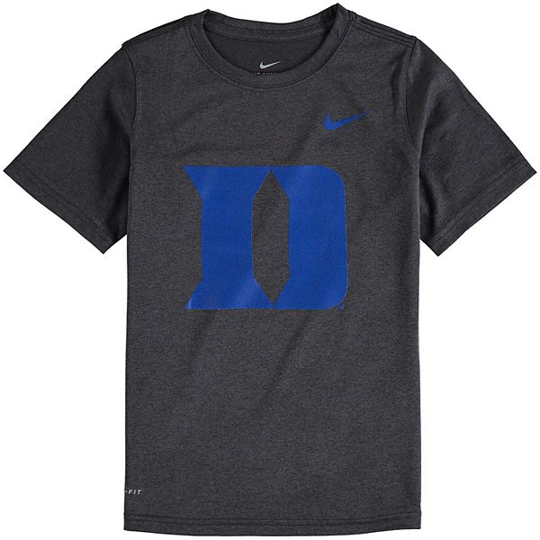 Youth Nike Anthracite Duke Blue Devils Logo Legend Performance T-Shirt