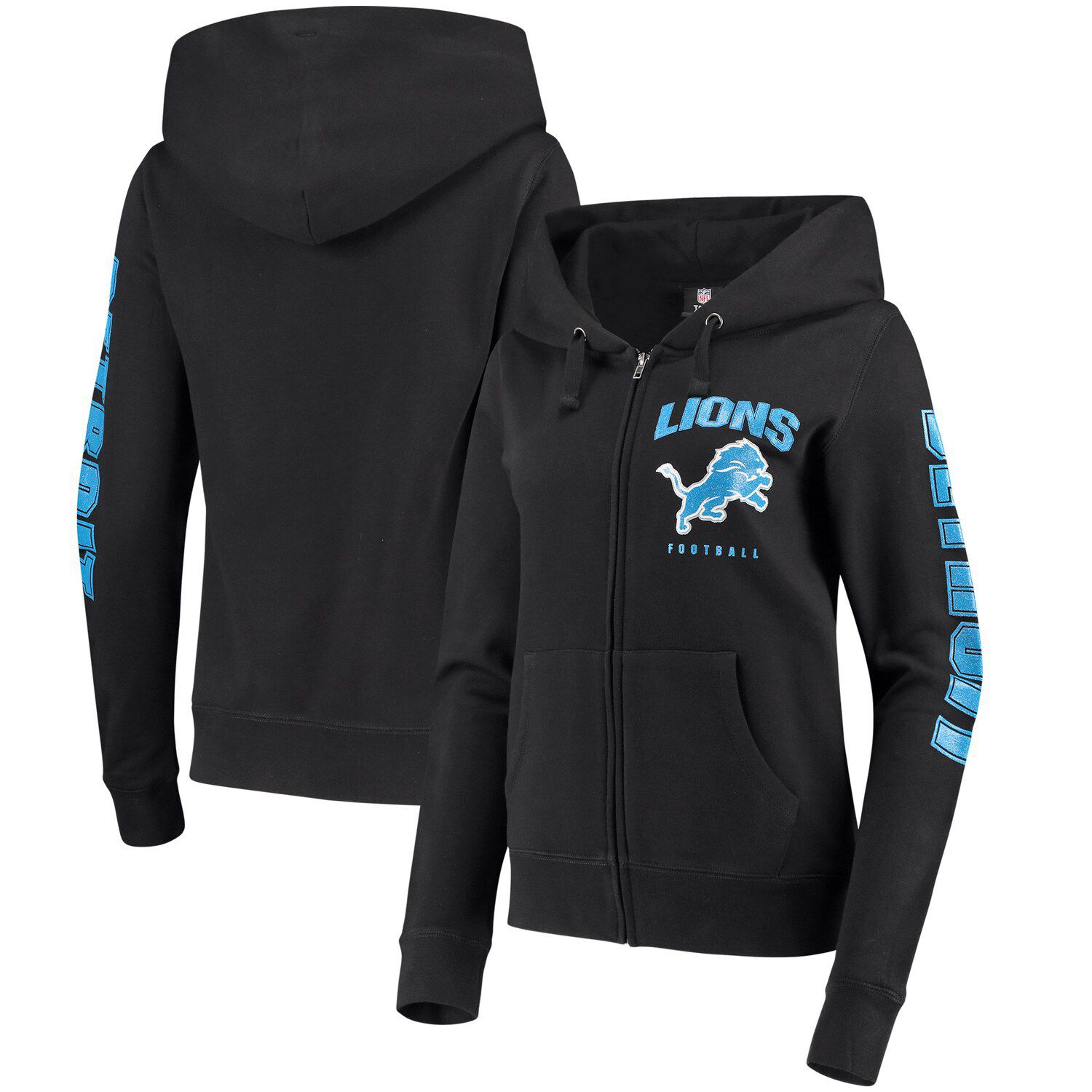 black detroit lions hoodie
