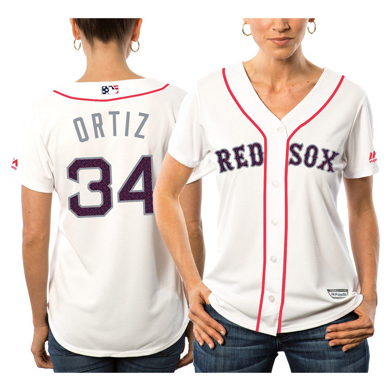 david ortiz white jersey