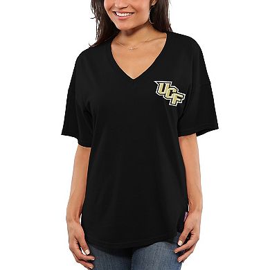 Women's Black UCF Knights Spirit Jersey Oversized T-Shirt