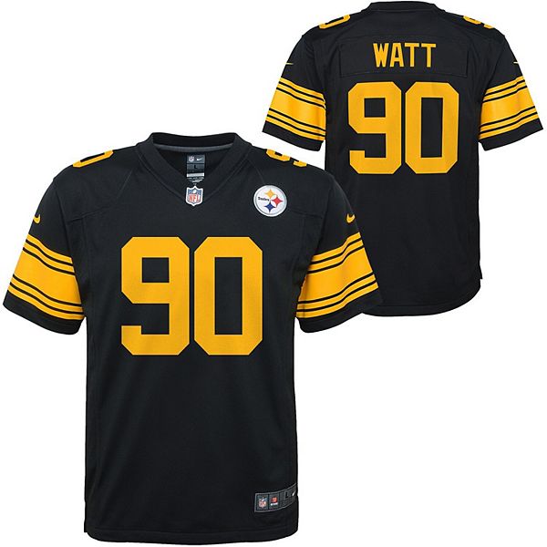 NFL Pro Line Men's T.j. Watt Black Pittsburgh Steelers Team Player Jersey