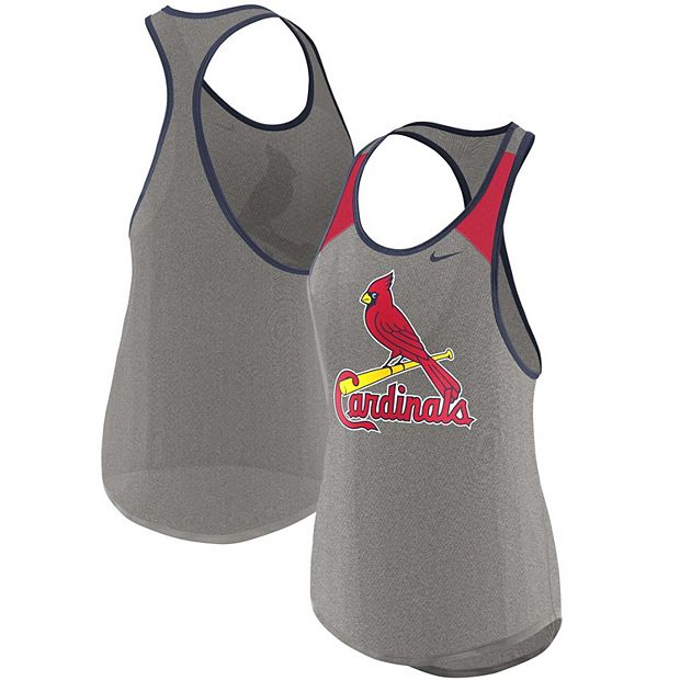 Nike St. Louis Cardinals Racer Back Tank Top Women's XL Gray