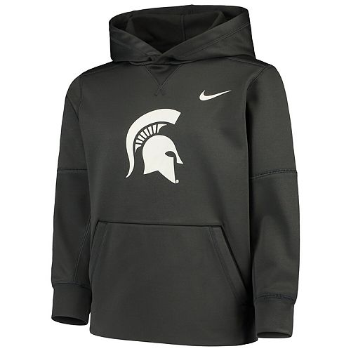 Youth Nike Anthracite Michigan State Spartans Logo KO Pullover ...