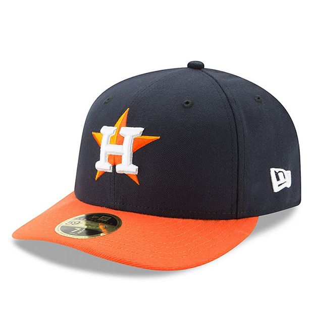 New Era Men's Houston Astros 59Fifty Home Navy Low Crown Authentic Hat