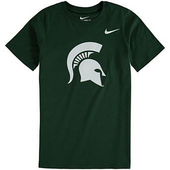 Youth Nike Green Michigan State Spartans Cotton Logo T-Shirt