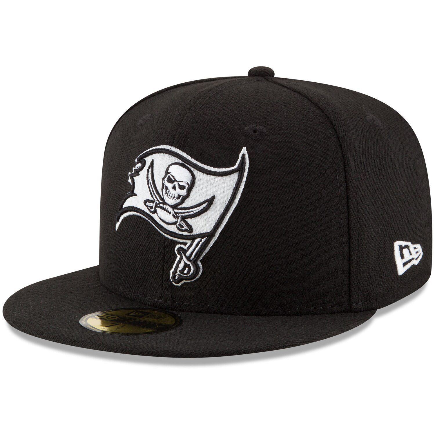 Men's New Era Cream Tampa Bay Buccaneers Chrome Color Dim 59FIFTY Fitted Hat