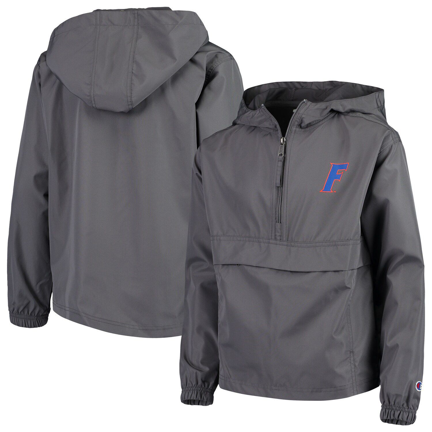 champion windbreaker grey