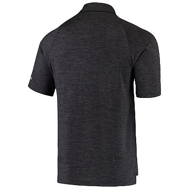 Men's Colosseum Heathered Black UCF Knights Down Swing Polo
