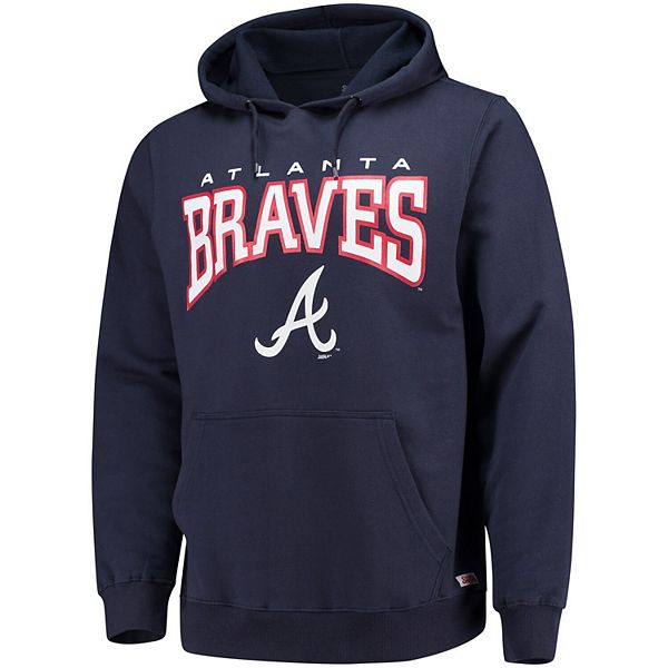 Men's Stitches Navy Atlanta Braves Team Pullover Hoodie