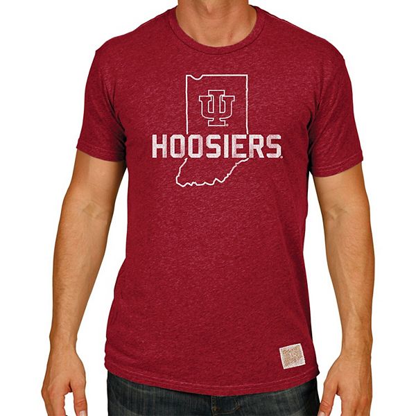 Men's Original Retro Brand Crimson Indiana Hoosiers Big & Tall Mock ...