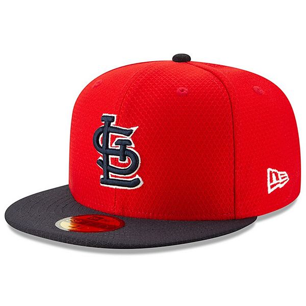 St. Louis Cardinals New Era 5950 Batting Practice Fitted Hat - Navy