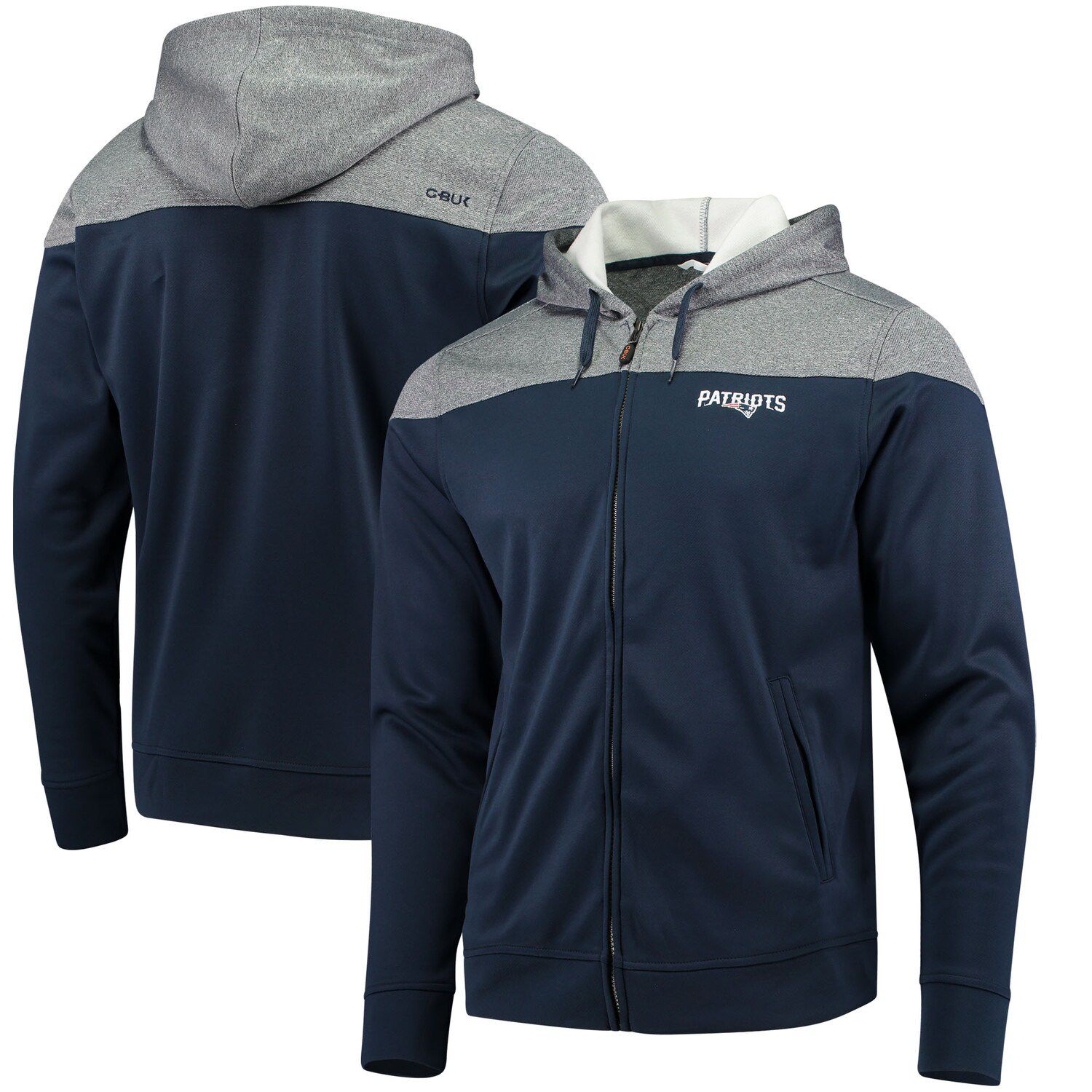 patriots full zip sweatshirt