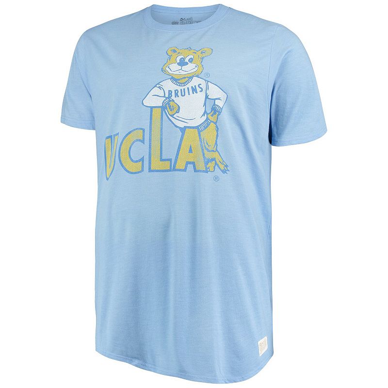 Mens Original Retro Brand Light Blue UCLA Bruins Big & Tall Mock Twist T-S