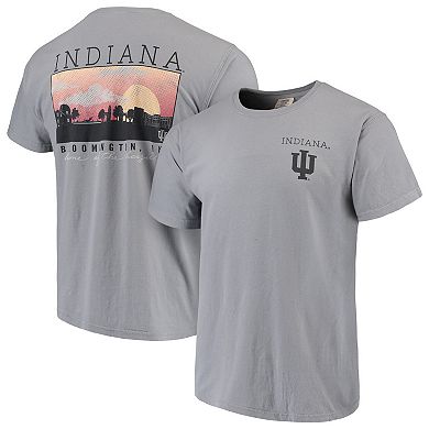 Men's Gray Indiana Hoosiers Comfort Colors Campus Scenery T-Shirt