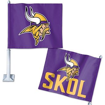 WinCraft Minnesota Vikings Double-Sided Slogan Car Flag