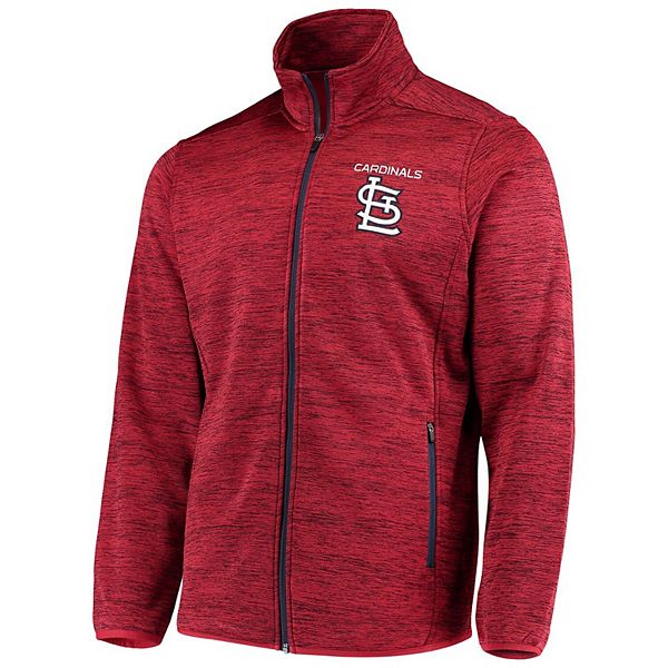 Men S G Iii Sports By Carl Banks Red St Louis Cardinals High Jump Transitional Full Zip Jacket