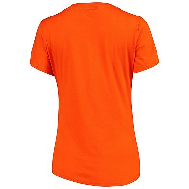 Women's G-III 4Her by Carl Banks Orange Denver Broncos Post Season V-Neck T-Shirt