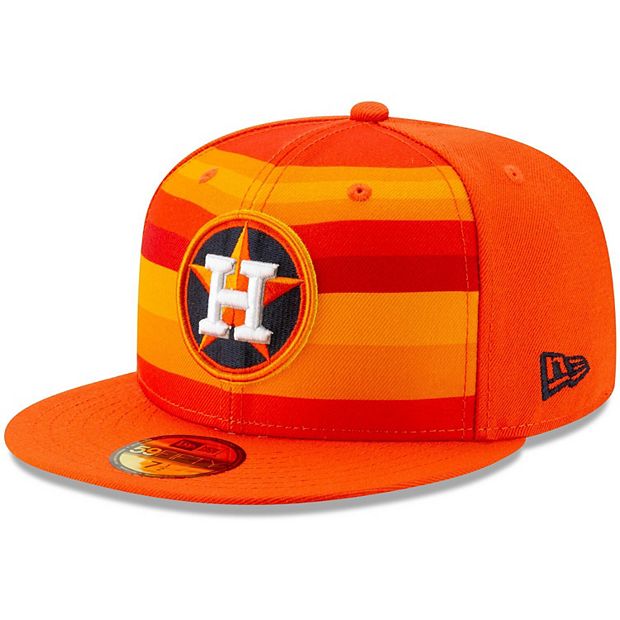 Men's New Era Orange Houston Astros Alternate Logo 59FIFTY Fitted Hat