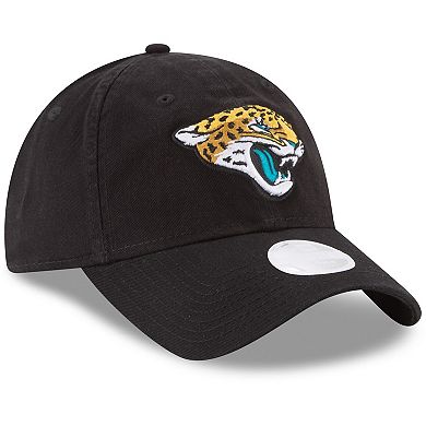 Women's New Era Black Jacksonville Jaguars Core Classic Primary 9TWENTY Adjustable Hat