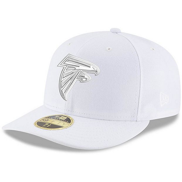 Men's New Era Atlanta Falcons White on White Low Profile 59FIFTY Fitted Hat