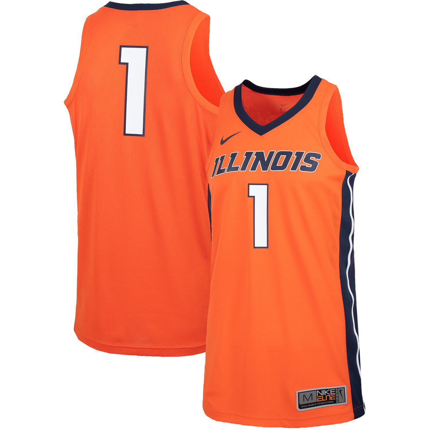 Nike #1 Orange Illinois Fighting Illini 