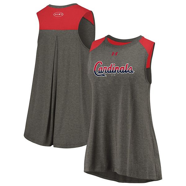 Under Armour Men's Heathered Red St. Louis Cardinals Dual Logo Performance  Tri-Blend Tank Top - Macy's