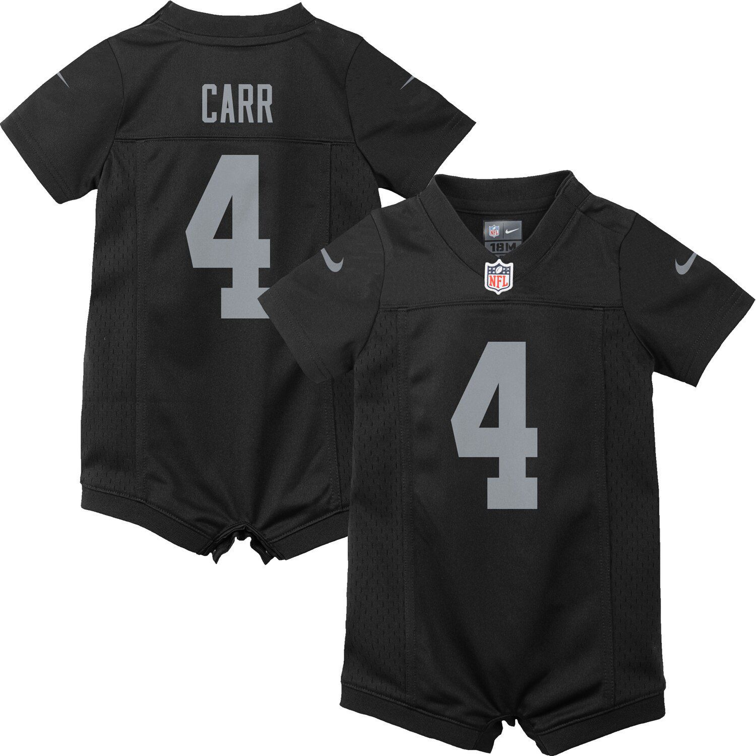 Infant Nike Derek Carr Black Oakland 