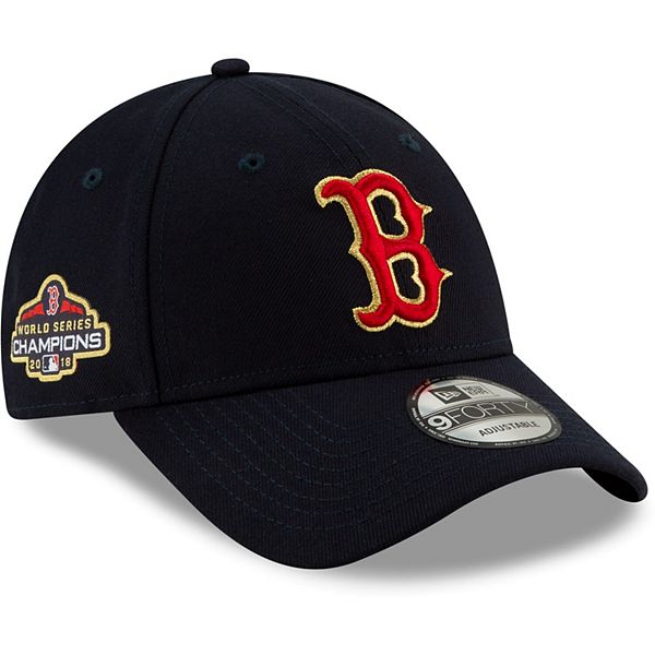 Men's New Era Navy Boston Red Sox 2019 Gold Program 9FORTY Adjustable Hat