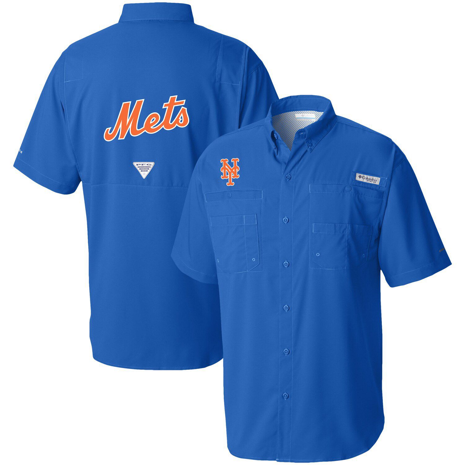 new york mets button down shirt