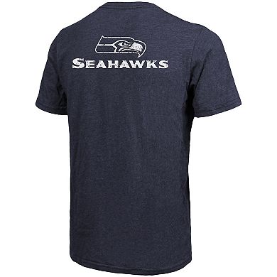 Seattle Seahawks Majestic Threads Tri-Blend Pocket T-Shirt - College Navy