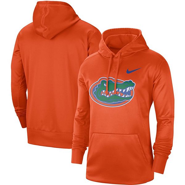 Men's Nike Orange Florida Gators Circuit Logo Performance Pullover Hoodie
