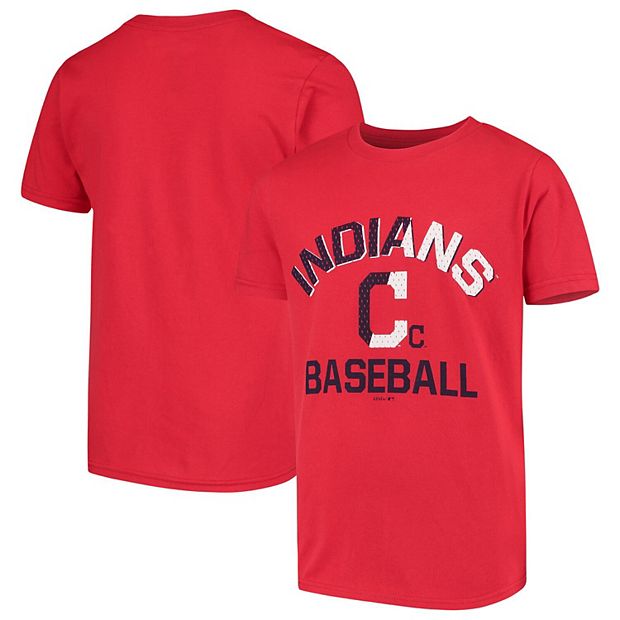 Youth Red Cleveland Indians Team Trainer T-Shirt