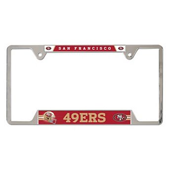 WinCraft San Francisco 49ers Team Metal License Plate Frame