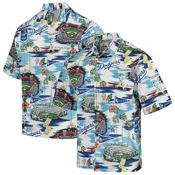 Youth Los Angeles Dodgers Reyn Spooner White Scenic Button-Up Shirt