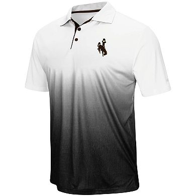 Men's Colosseum Gray Wyoming Cowboys Magic Team Logo Polo