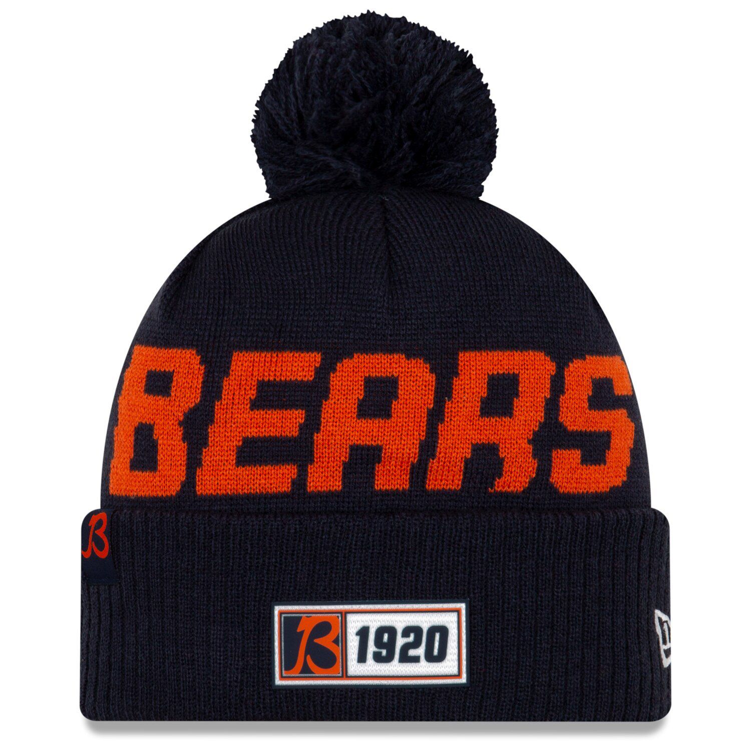 new era nfl chicago bears 2018 sideline sport knit