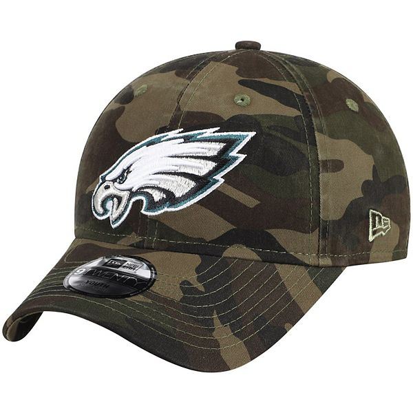 Youth New Era Camo Philadelphia Eagles 9TWENTY Adjustable Hat