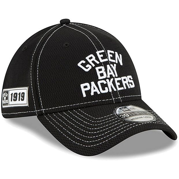 Men's New Era Black Green Bay Packers 2019 NFL Sideline Road