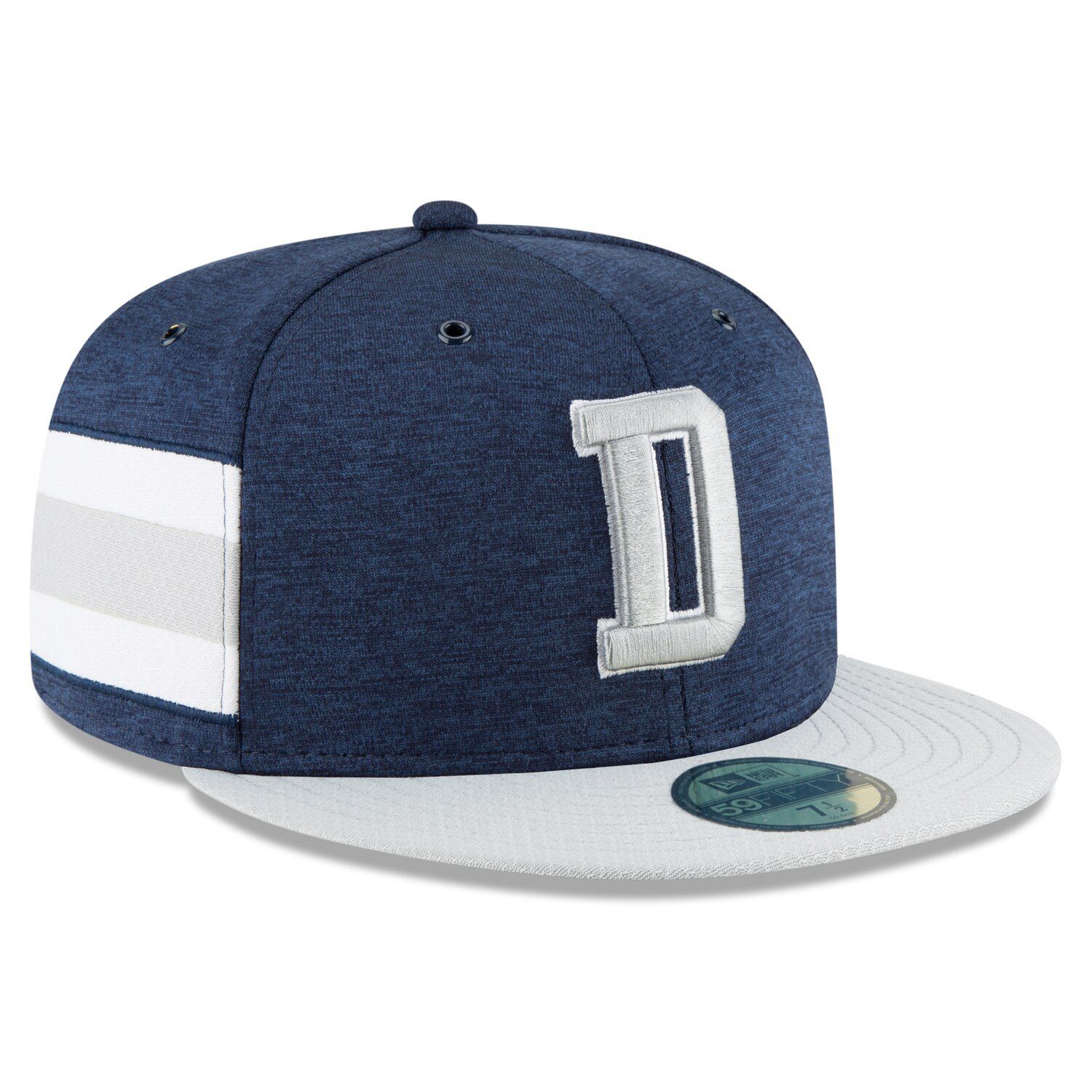 dallas cowboys official nfl sideline platinum 59fifty fitted