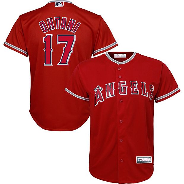 Youth Majestic Shohei Ohtani Red Los Angeles Angels Alternate Cool Base  Replica Player Jersey
