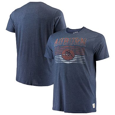 Men's Original Retro Brand Heathered Navy Auburn Tigers Big & Tall Mock Twist T-Shirt