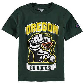 Youth Champion Green Oregon Ducks Strong Mascot T-Shirt