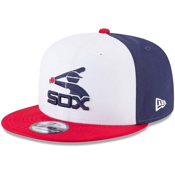 Men S New Era White Red Chicago White Sox Team Color 9fifty Snapback Hat