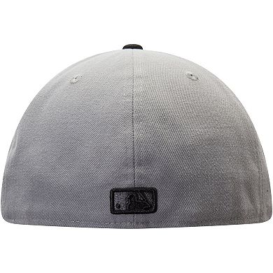 Men's New Era Gray/Black Los Angeles Dodgers Two-Tone 59FIFTY Fitted Hat