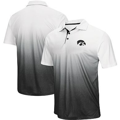 Men's Colosseum Heathered Gray Iowa Hawkeyes Magic Team Logo Polo